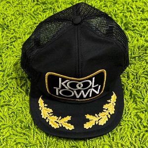 Vintage Kool Town Hat - Gold Leaves Crown Design